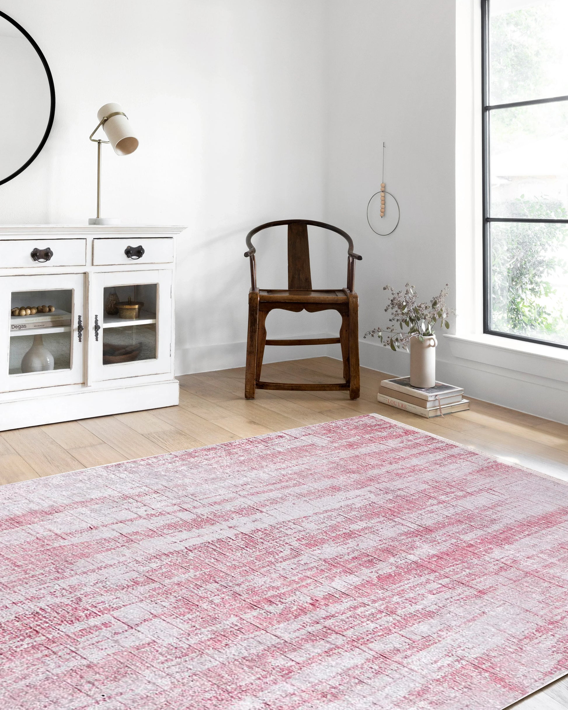Pembe Modern Halı