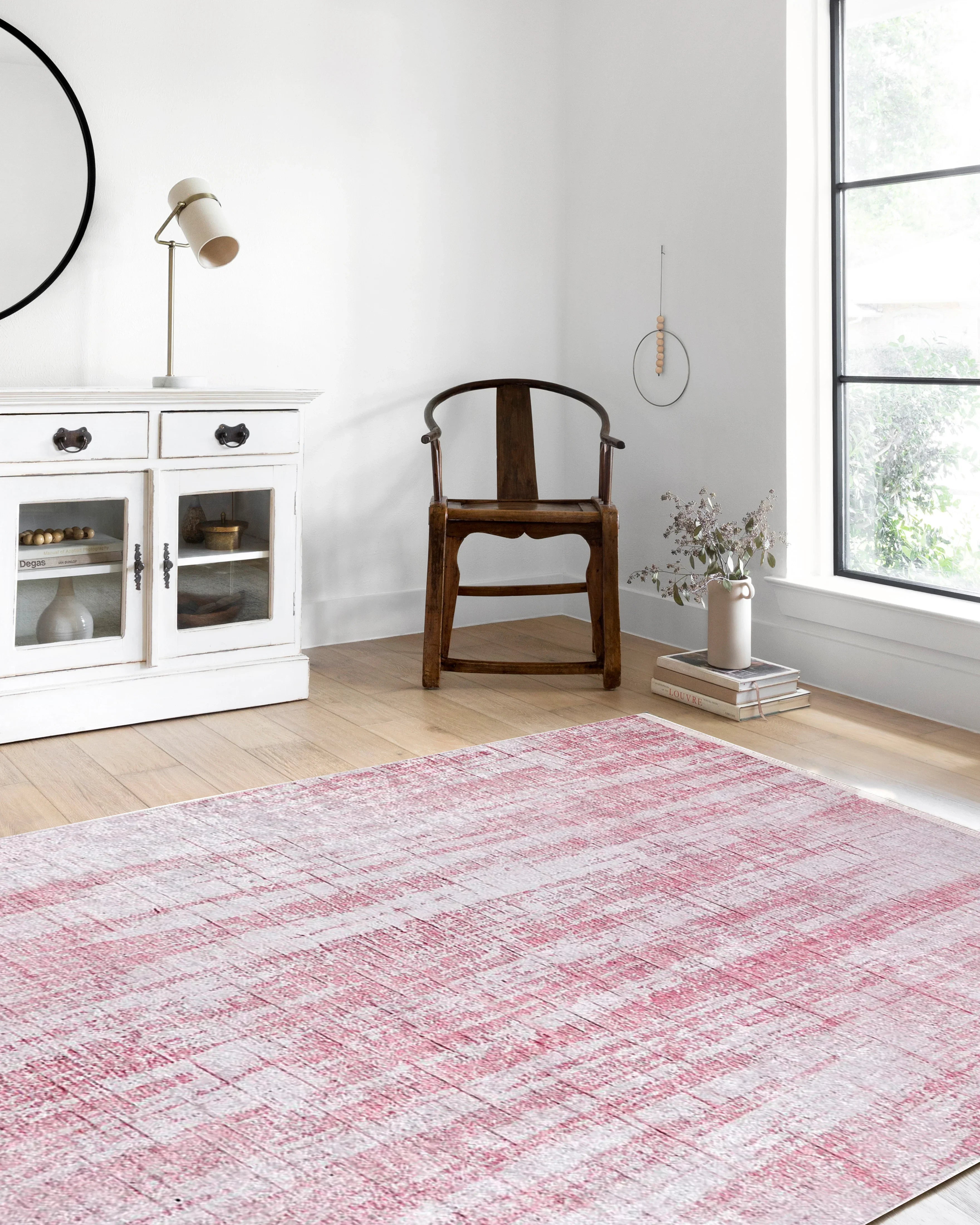 Pembe Modern Halı