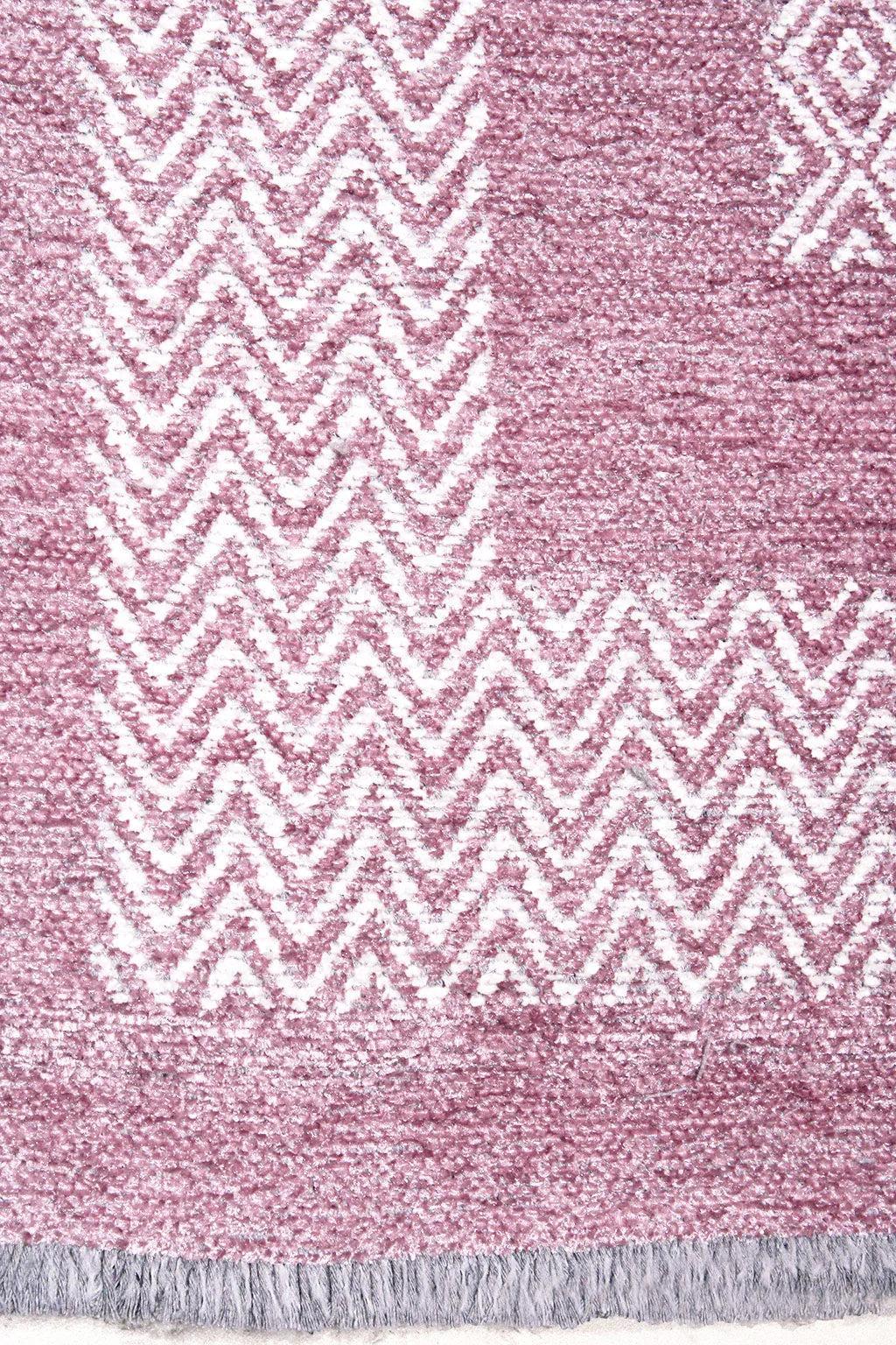 Pembe Modern Yıkanabilir Antibakteriyel Salon Halısı