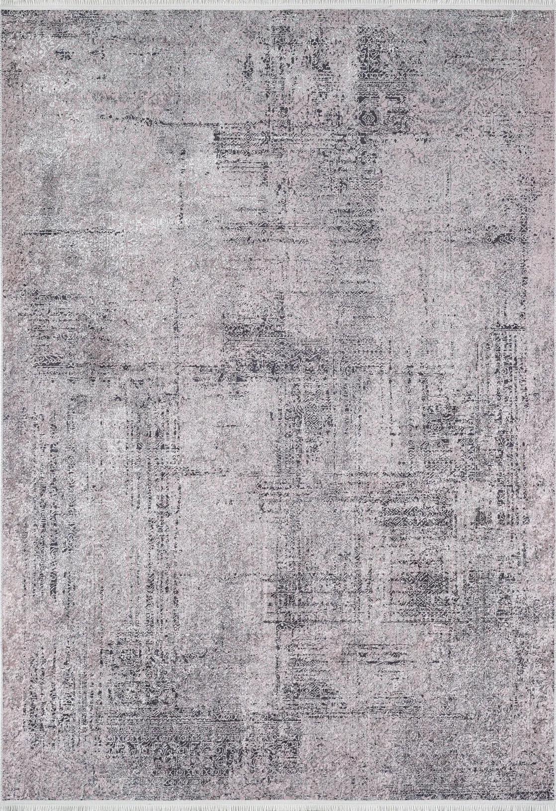 Pudra Pembesi Gri Modern Halı