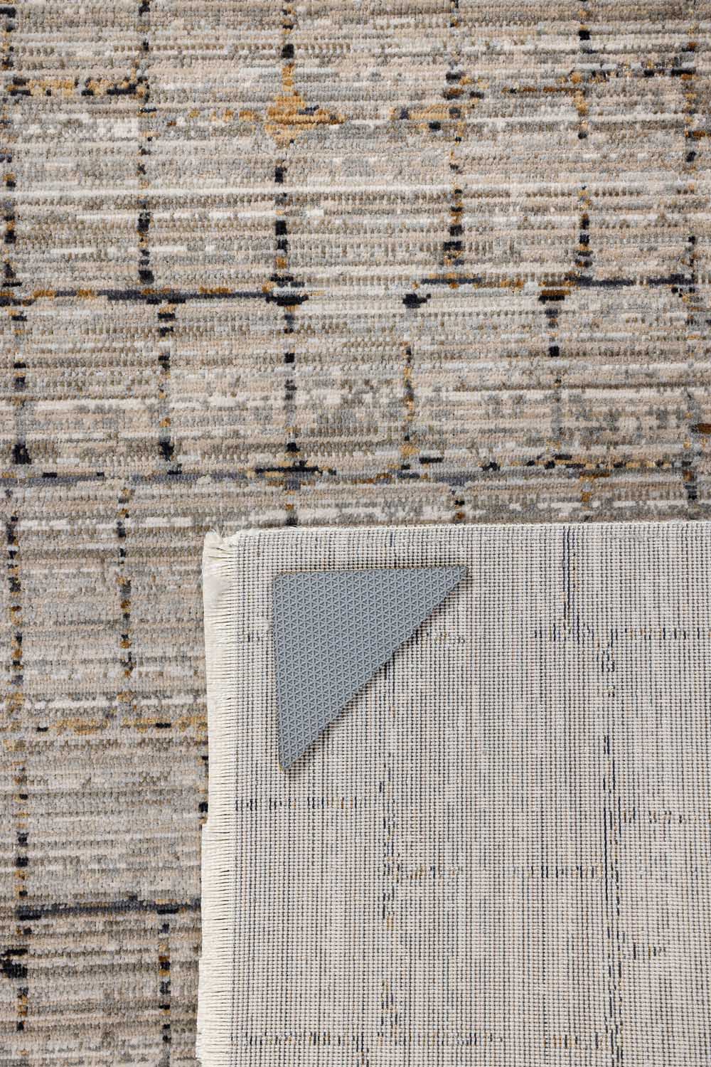 Vizon Gri Geometrik Modern Halı - FMRT07