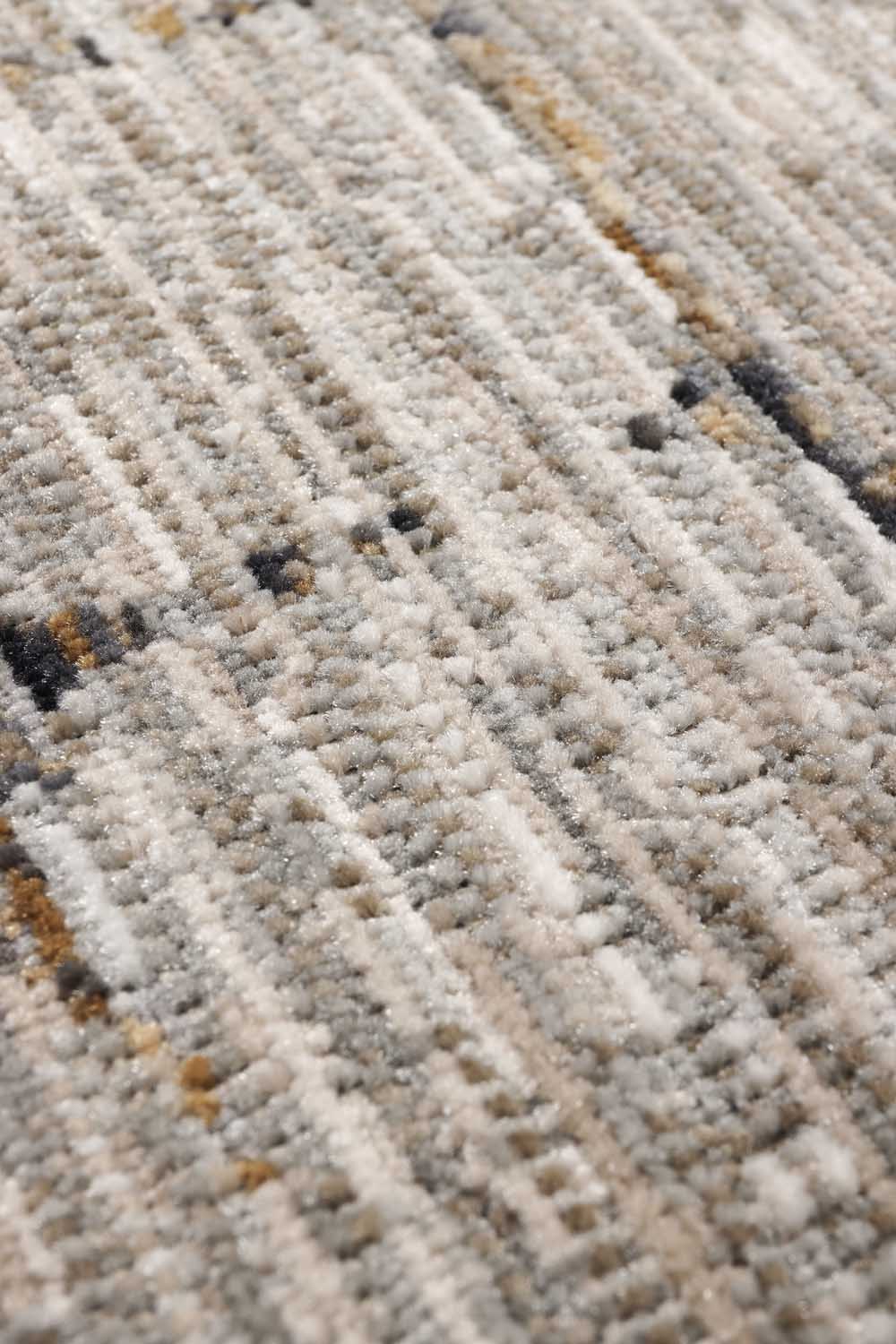Vizon Gri Geometrik Modern Halı - FMRT07
