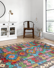 Renkli Vintage Kilim Halısı