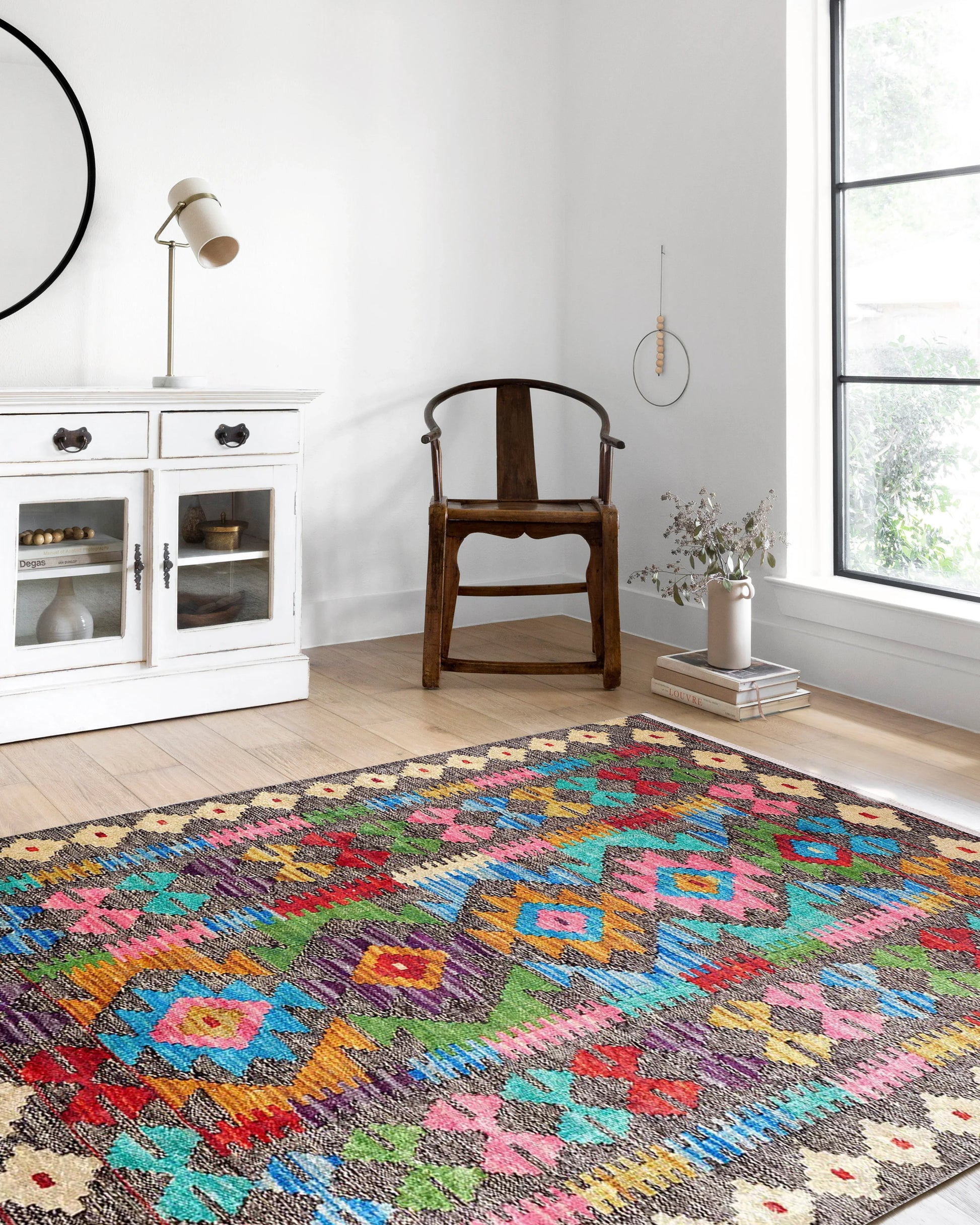 Renkli Vintage Kilim Halısı