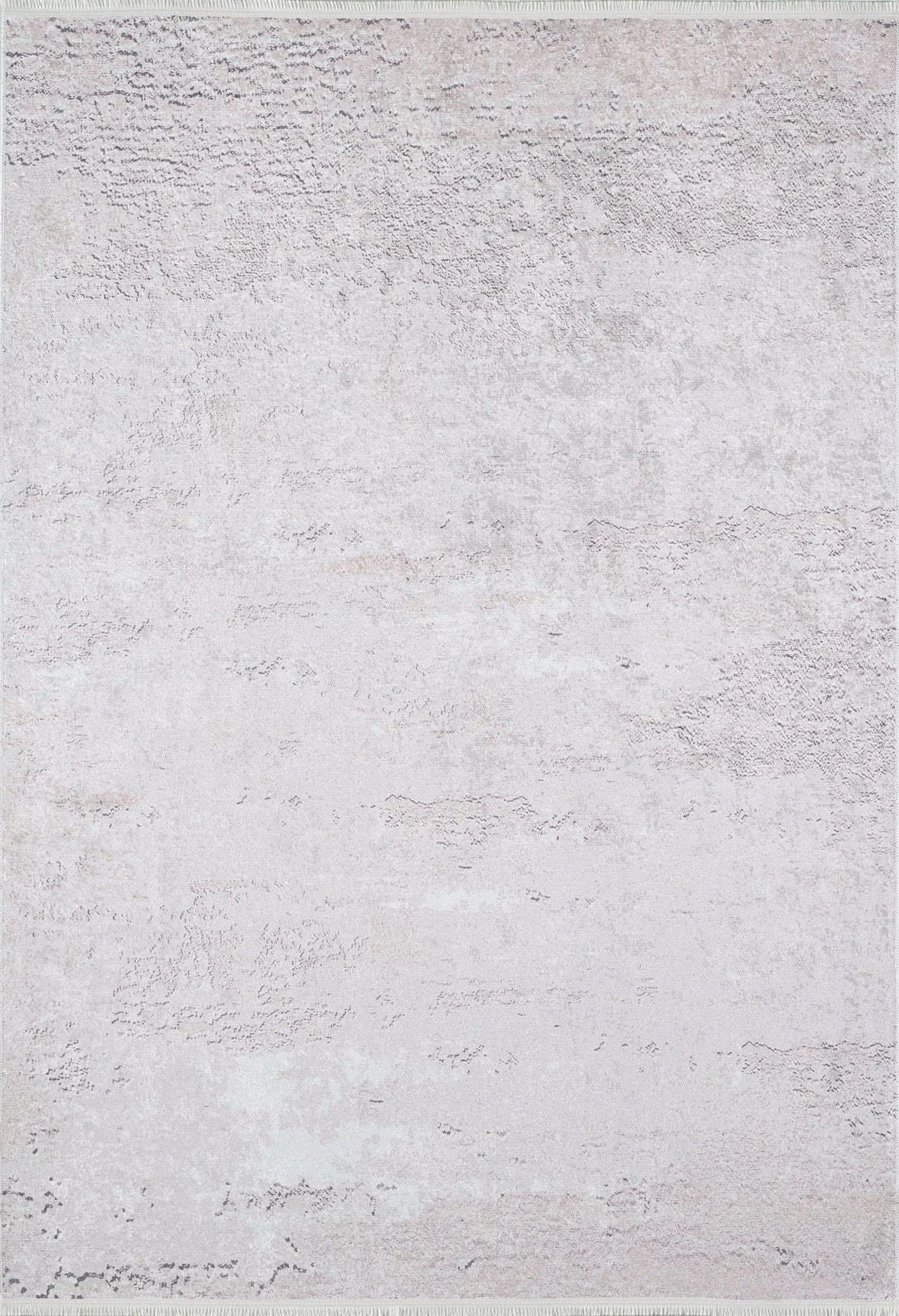 Soft Pudra Bej Eskitme Desenli Halı
