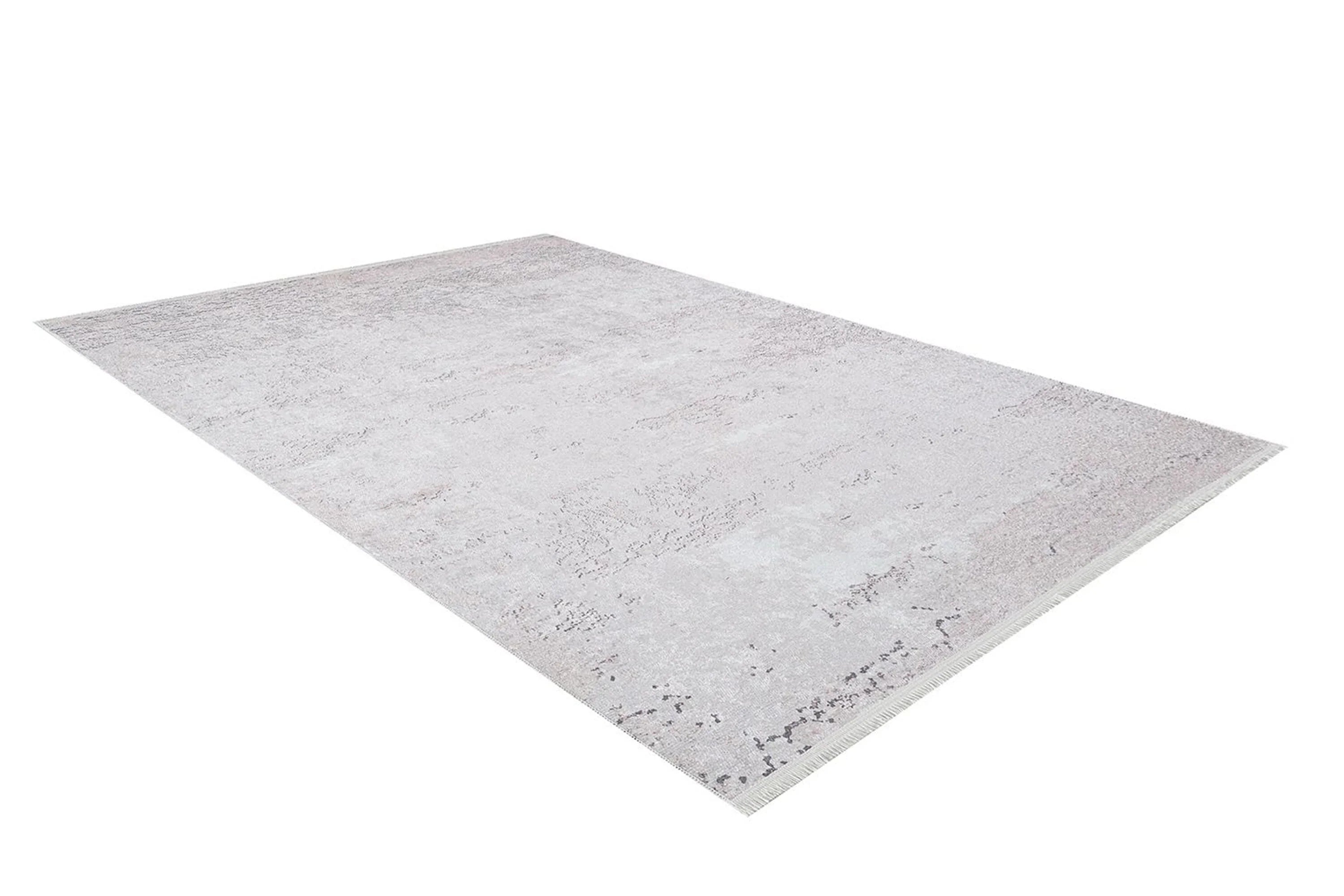 Soft Pudra Bej Eskitme Desenli Halı