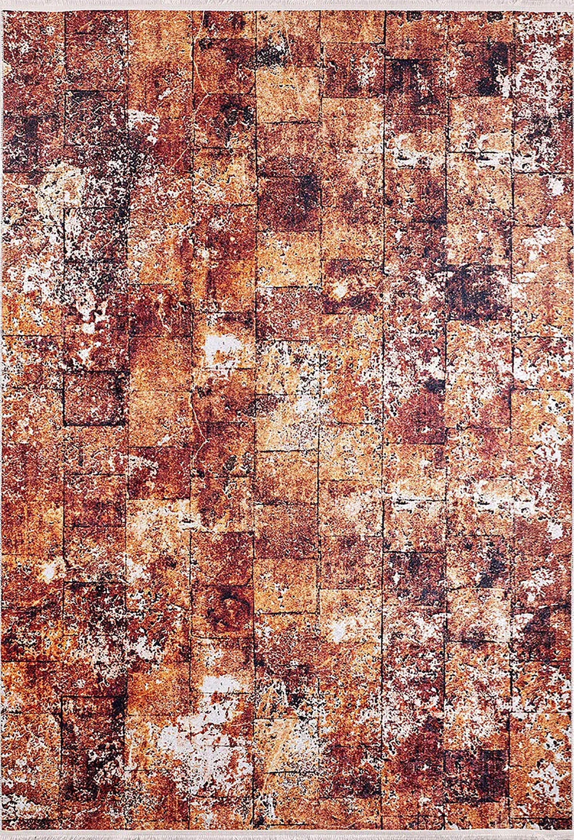 Turuncu Modern Halı