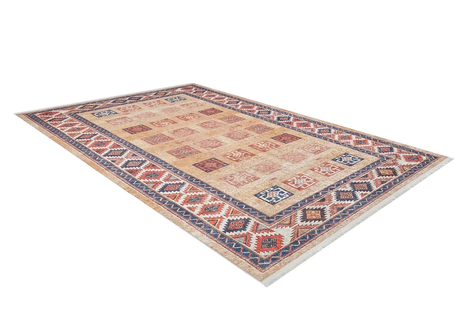 Turuncu Renkli Vintage Halı