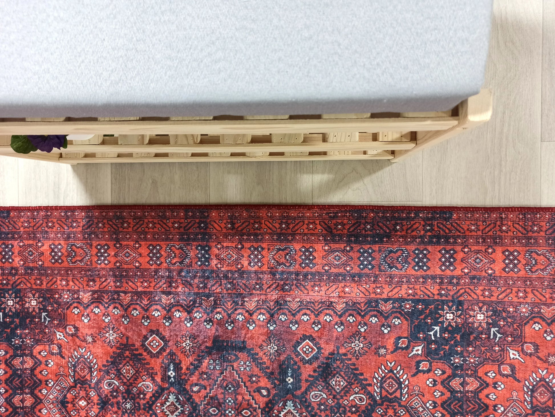Uşak Madalyon Bordo Kızıl Halı