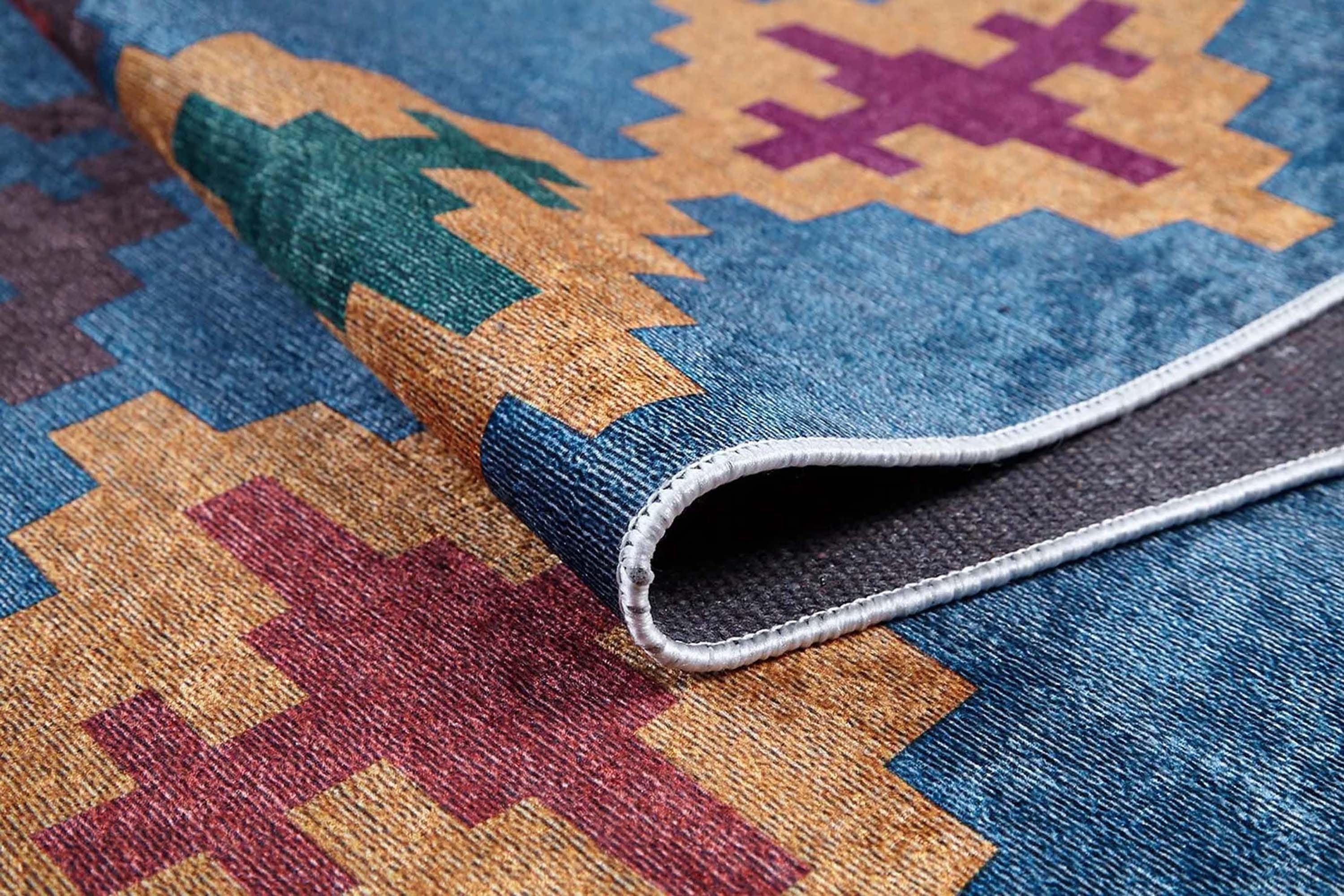 Vintage Mavi Kilim Halı