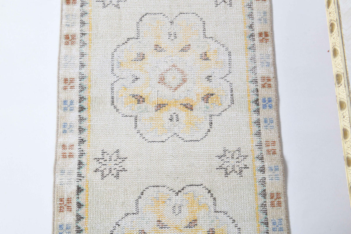El yapımı vintage yolluk 71x338 cm oryantal desenli yün - mekan görünümü