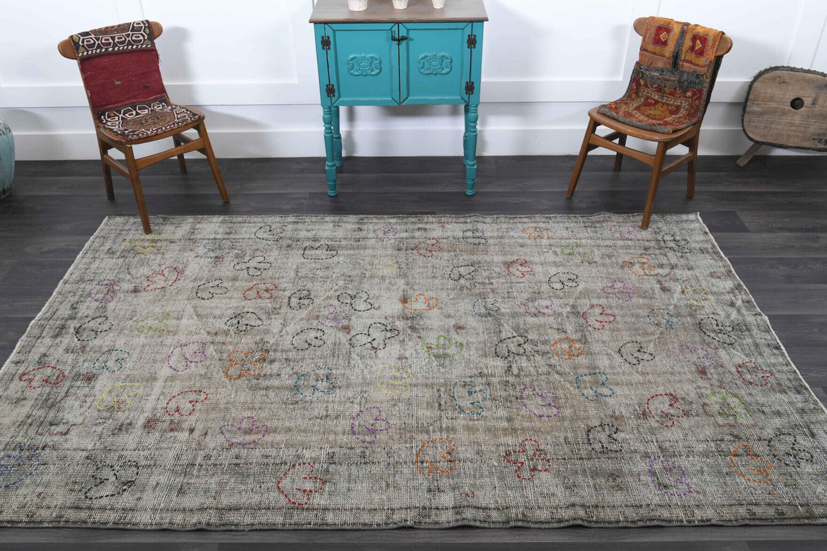 1950s - Custom Design Vintage Anatolian Rug