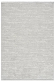 Gri Geometrik Çizgili İskandinav Modern Halı - 528GA
