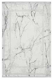 Gri Geometrik Çizgili İskandinav Modern Halı - 529GA