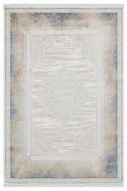 Mavi Geometrik Çizgili İskandinav Modern Halı - 525MA