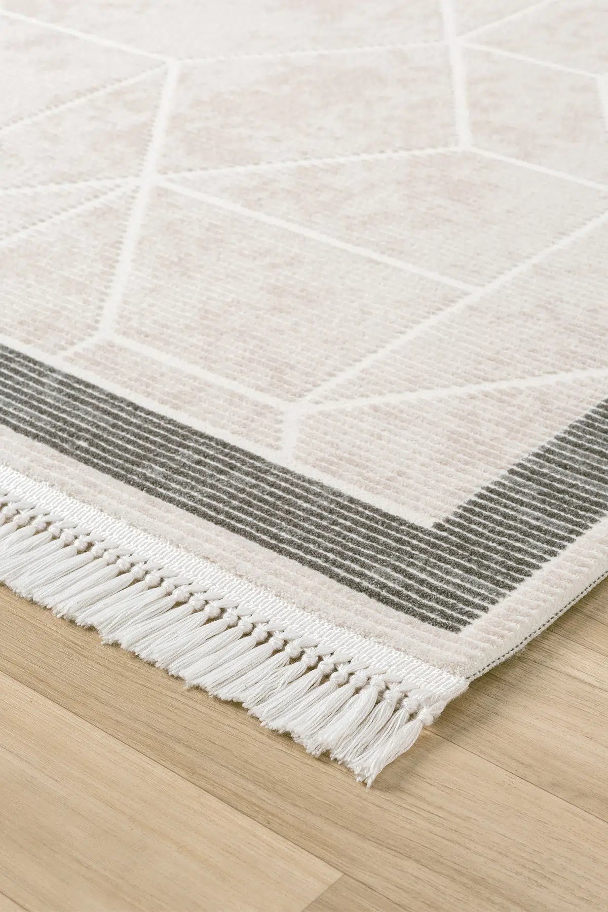 Gri Klasik Madalyonlu Lüks Salon Halısı 2036GA – 240x340cm ebat
