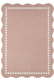 Pembe Organik Kesim Jüt Dokulu Modern Halı - A050PB