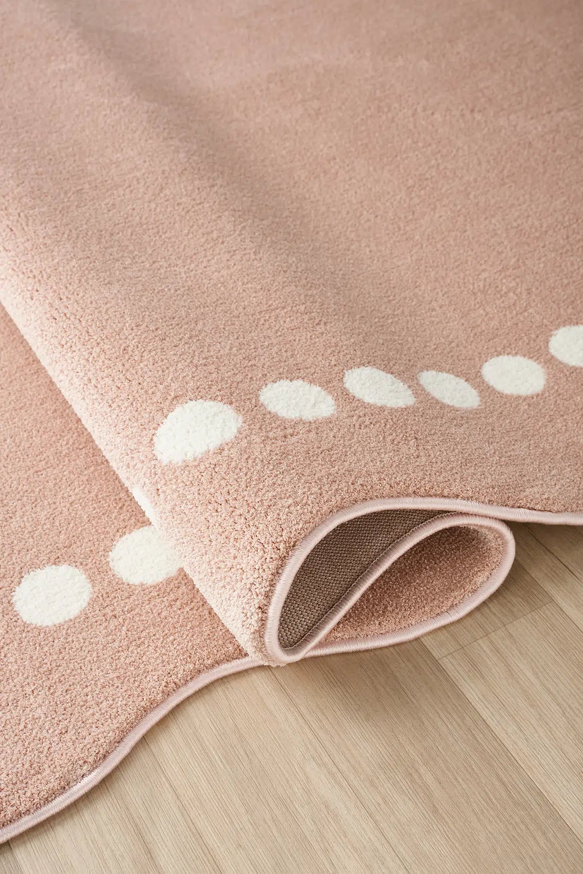 Pembe Organik Kesim Jüt Dokulu Modern Halı - A050PB