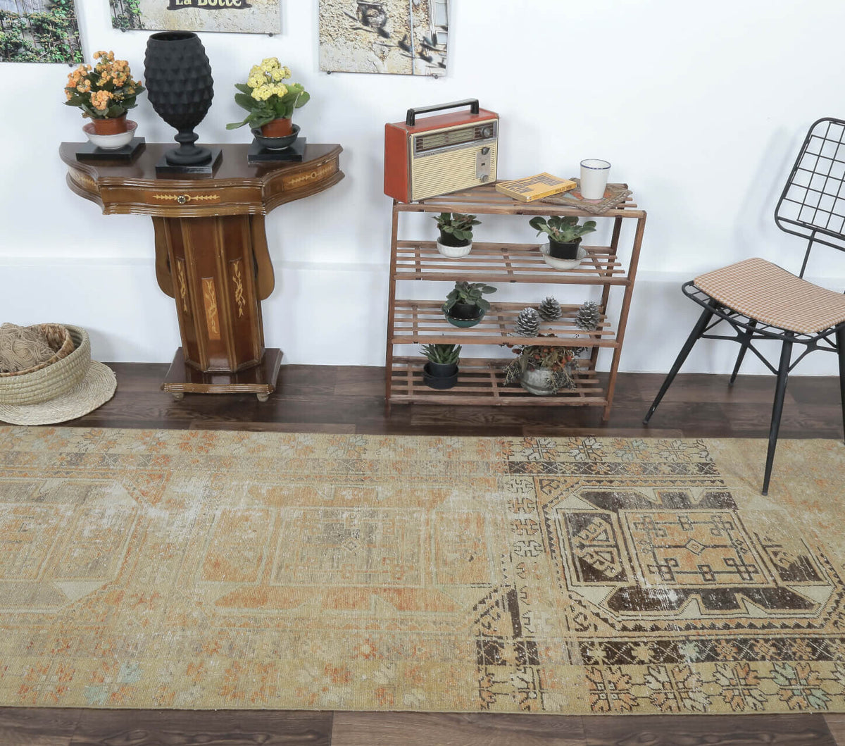 Bercin - Distressed Colorful Runner Rug