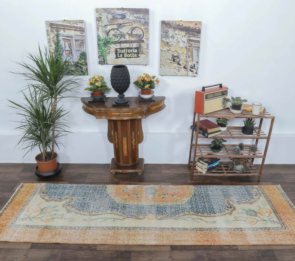 Beyzam - Orange Vintage Anatolian Runner
