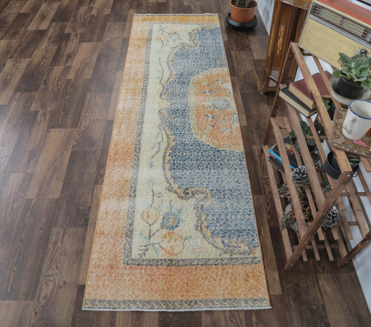 Beyzam - Orange Vintage Anatolian Runner