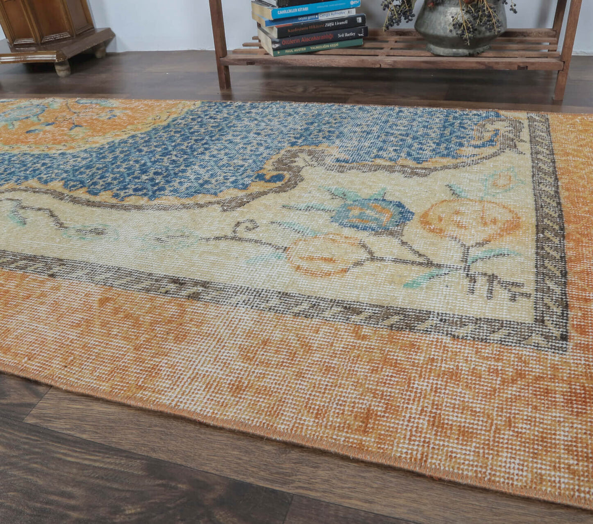 Beyzam - Orange Vintage Anatolian Runner