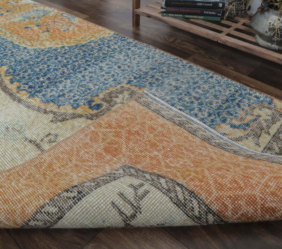 Beyzam - Orange Vintage Anatolian Runner