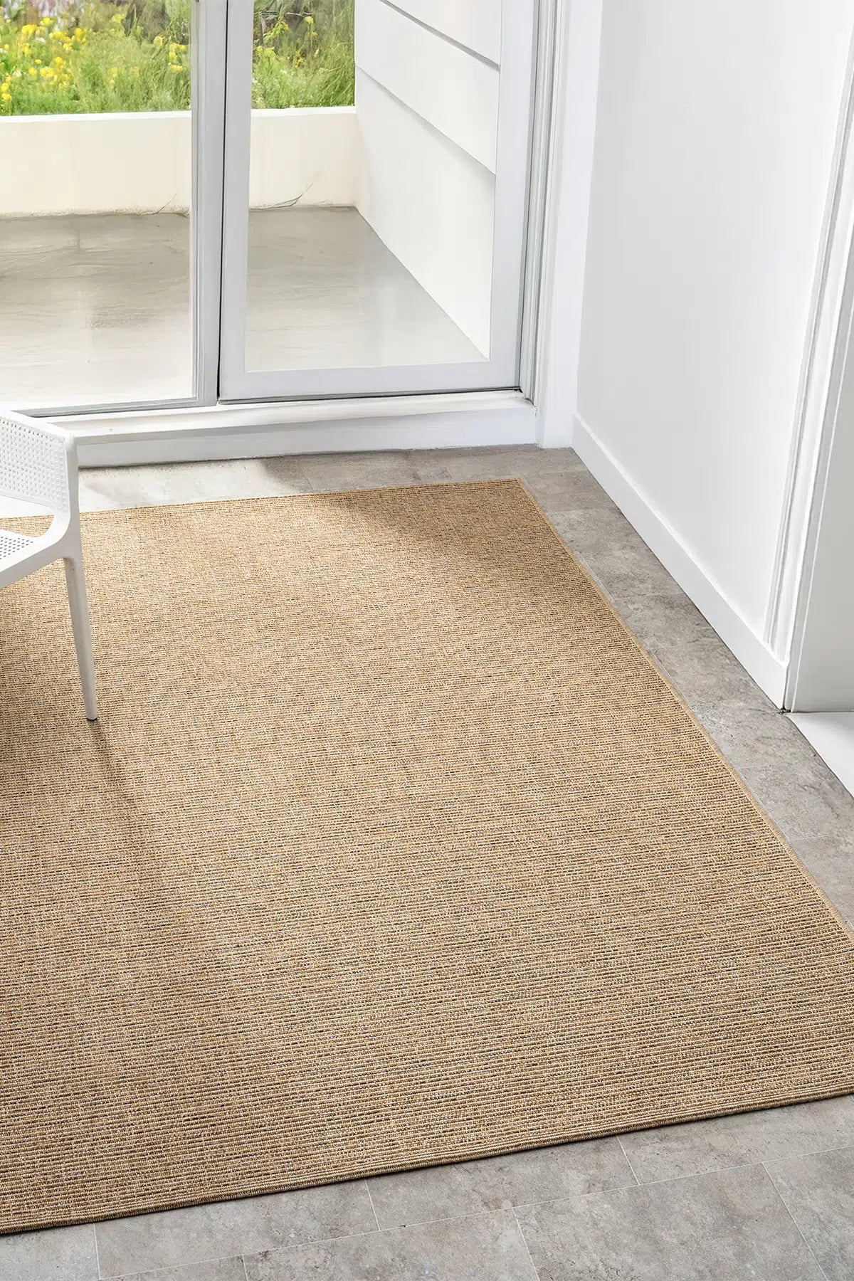 JÜT-Kiremit Düz Hasır Jüt Dokuma Modern Halı - BM661JÜ - 661JB
