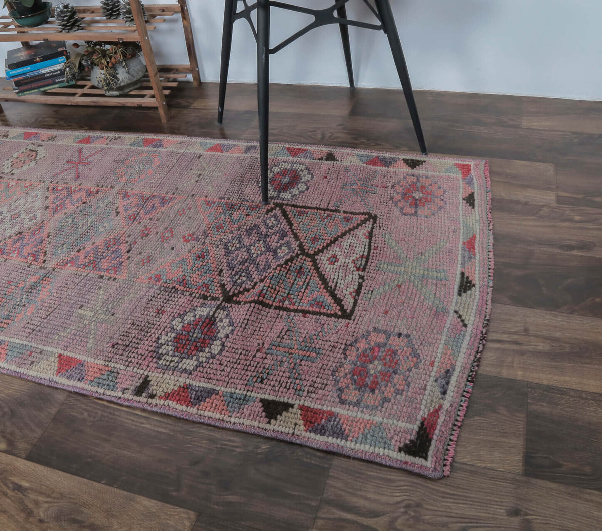 Buglem - Pastel Pink Vintage Anatolian Runner Rug