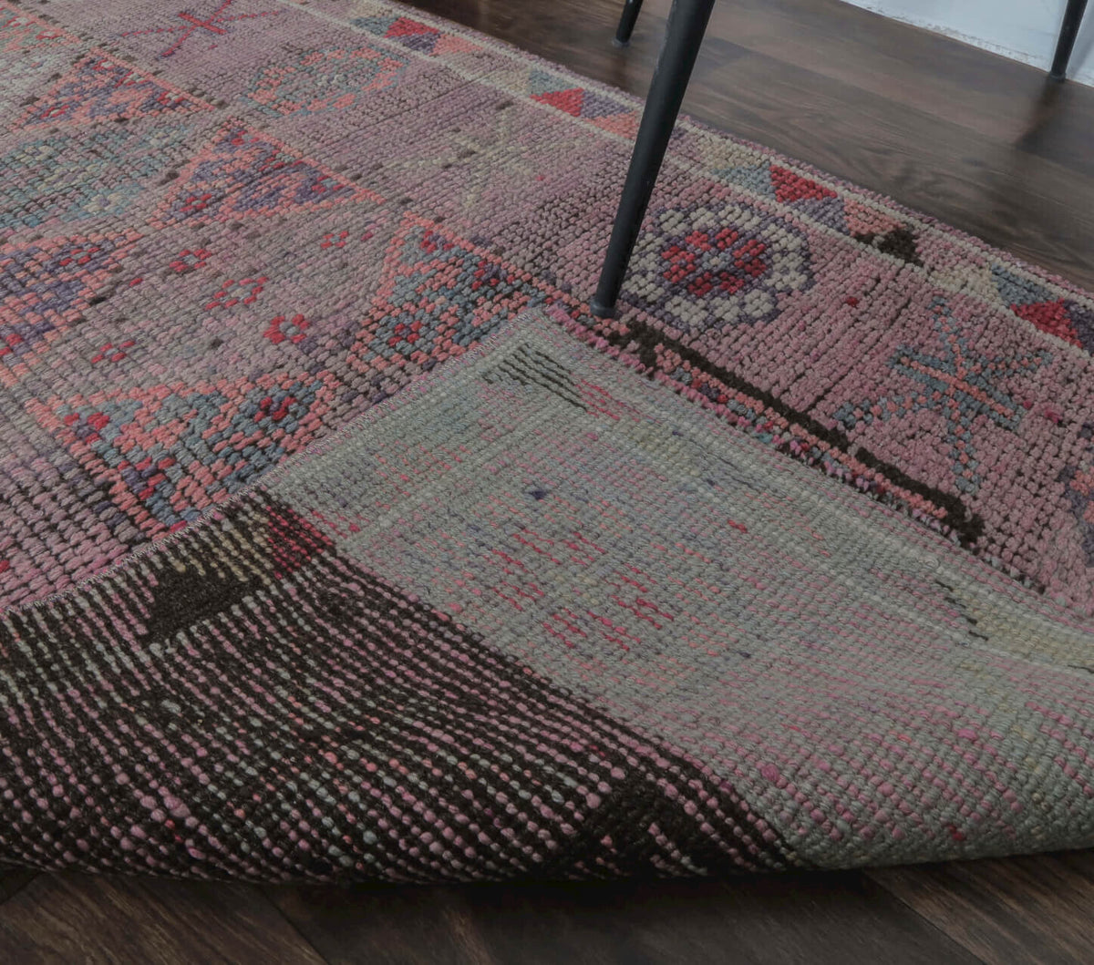 Buglem - Pastel Pink Vintage Anatolian Runner Rug