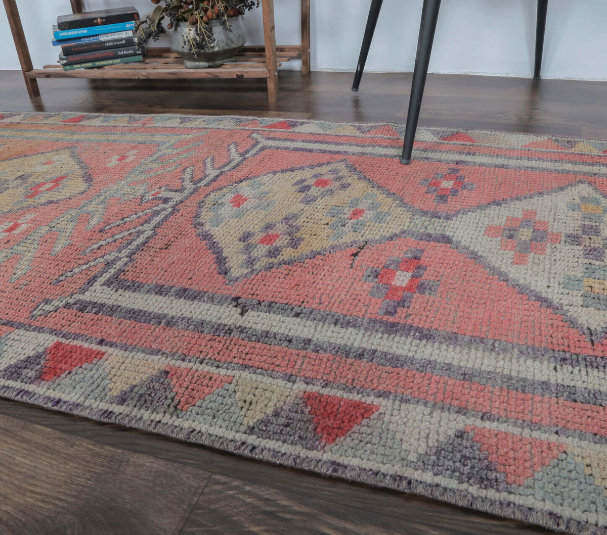 Burcin - Faded Pink Vintage Turkish Anatolian Runner