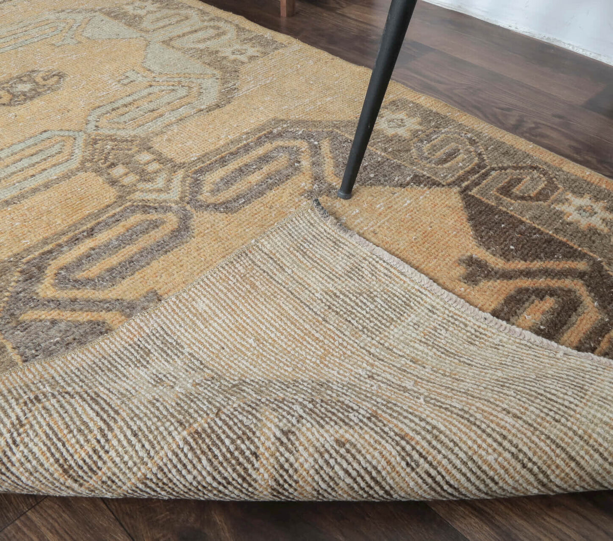 El yapımı vintage yolluk 81x351 cm tribal desenli yün - mekan görünümü