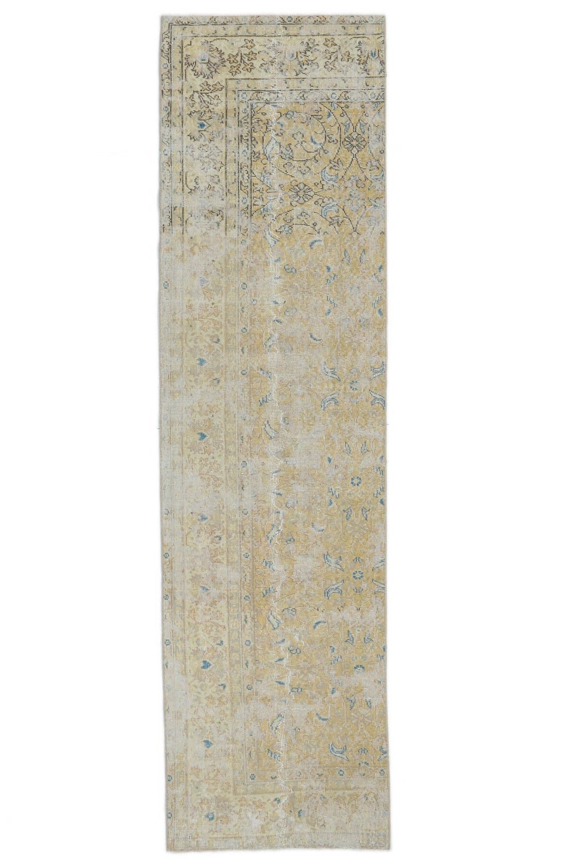 Cicek - Neutral Floral Oushak Runner