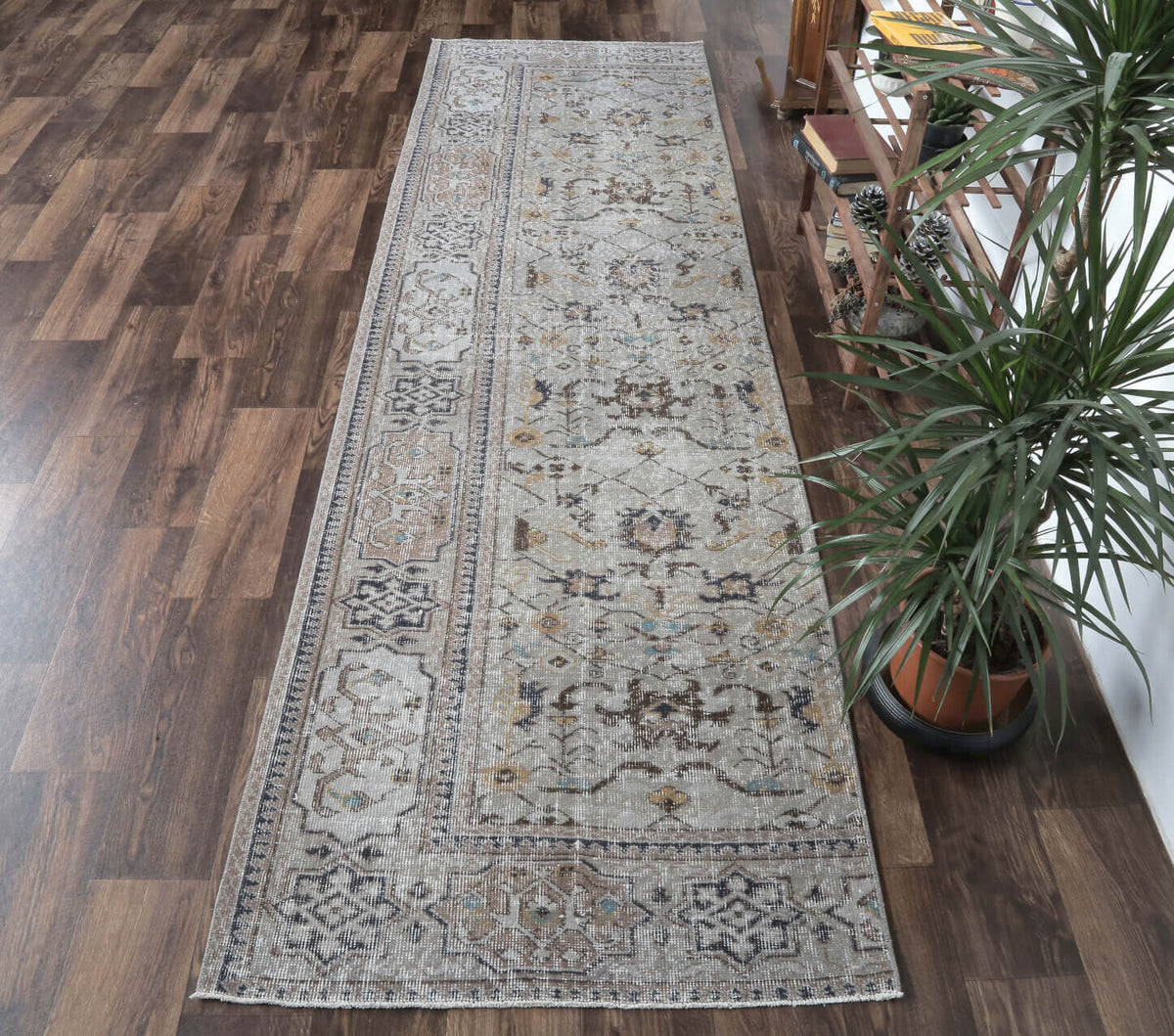 Ciler - Gray Vintage Anatolian Runner