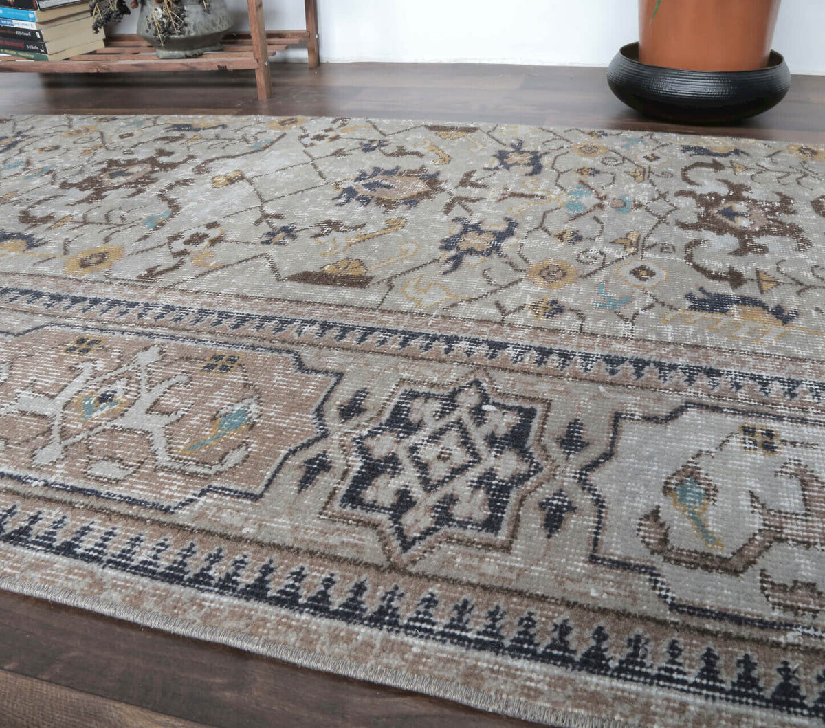 Ciler - Gray Vintage Anatolian Runner