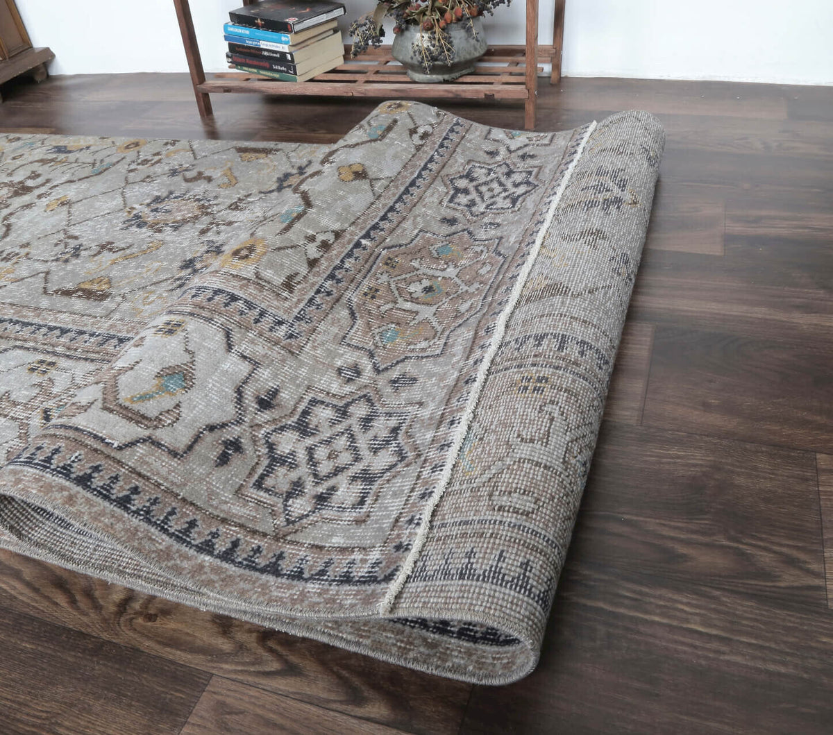 Ciler - Gray Vintage Anatolian Runner