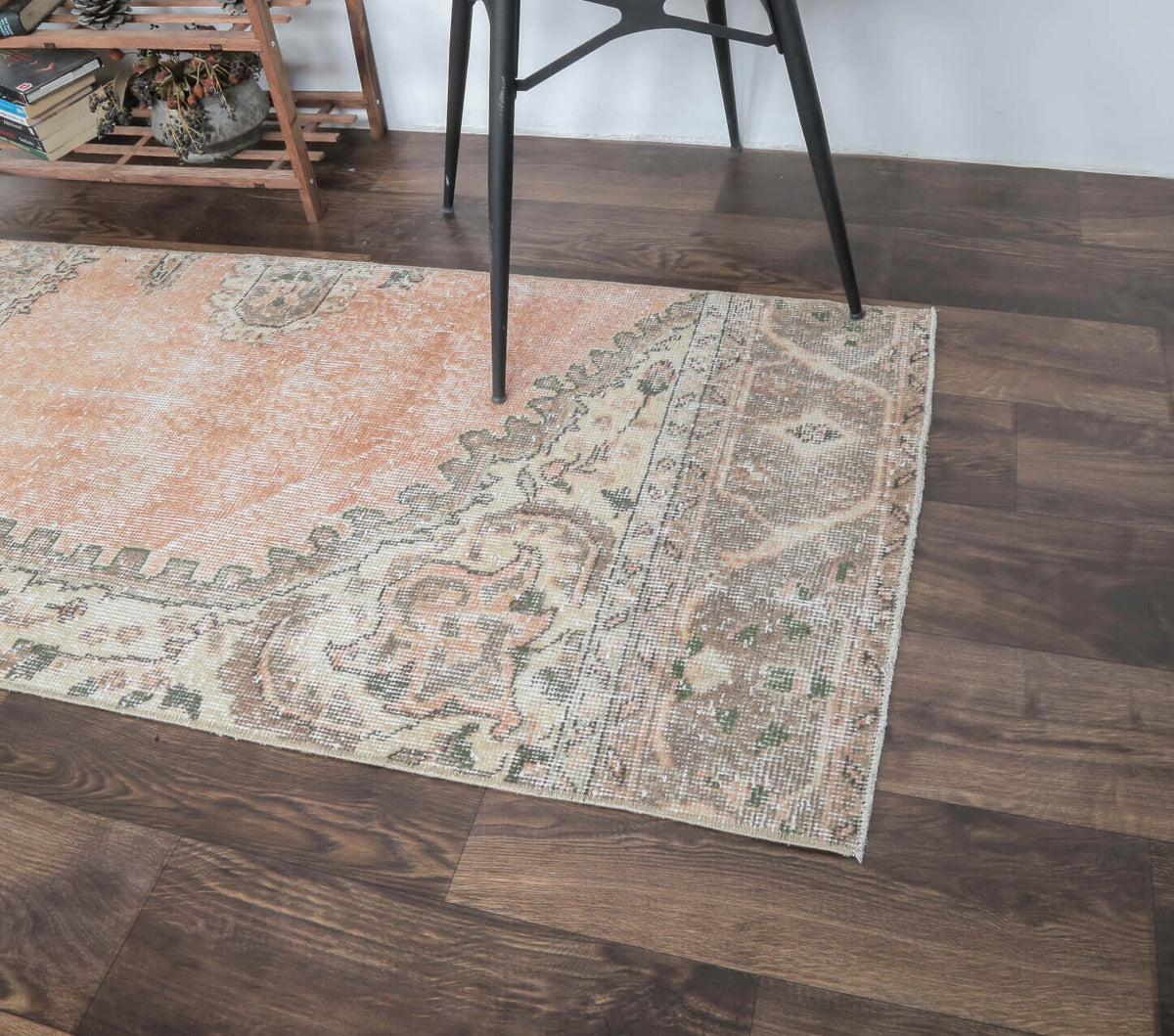 Dies - Faded Orange Oushak Runner Rug