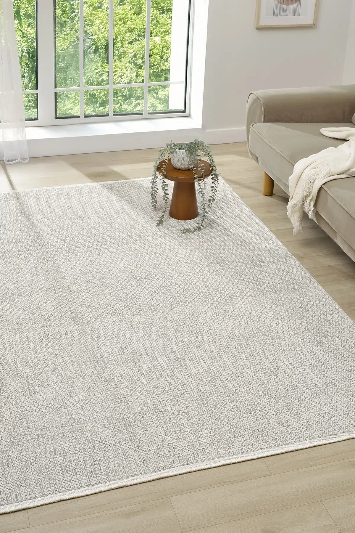Gri Soyut Mermer Dokulu Lüks Modern Halı - 0270GD