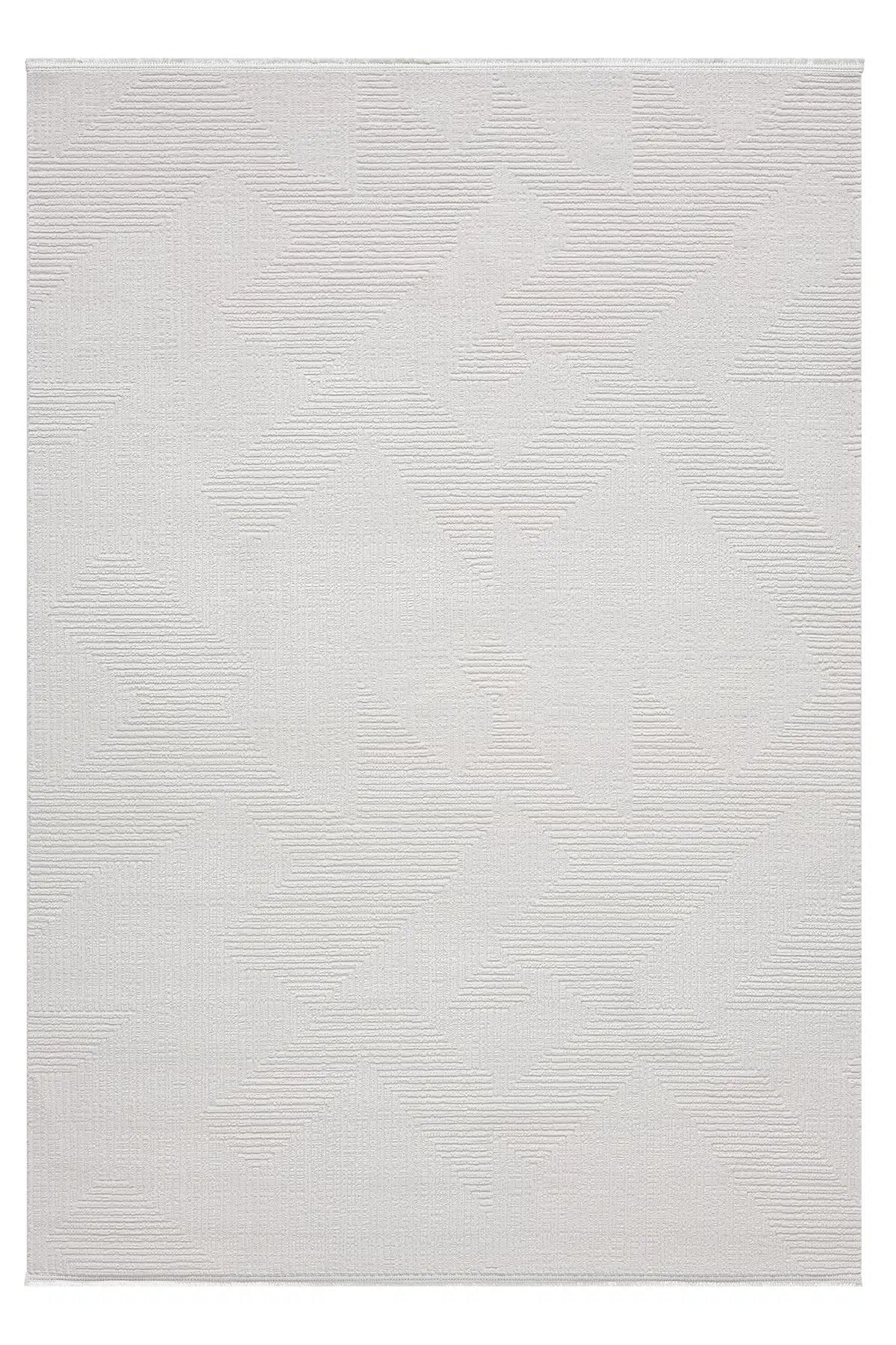 Krem Soyut Mermer Dokulu Lüks Modern Halı - 0271KD