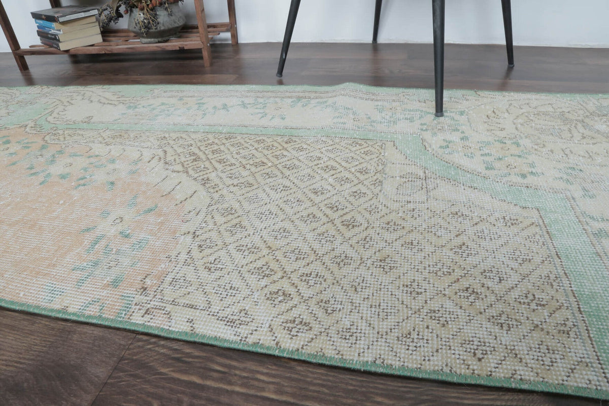 El yapımı vintage yolluk 74x249 cm tribal desenli yün - desen detayı