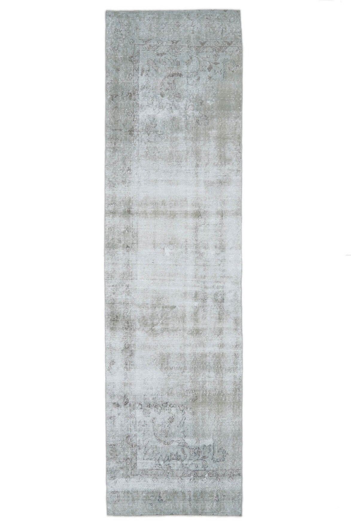 El yapımı vintage yolluk 86x318 cm tribal desenli yün - açık alan görünümü