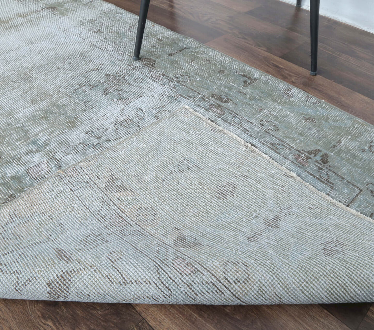 El yapımı vintage yolluk 86x318 cm tribal desenli yün - mekan görünümü