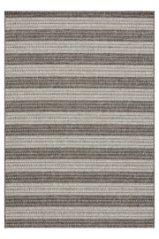 Antrasit Otantik Kilim Desenli Etnik Modern Halı - 2552AE
