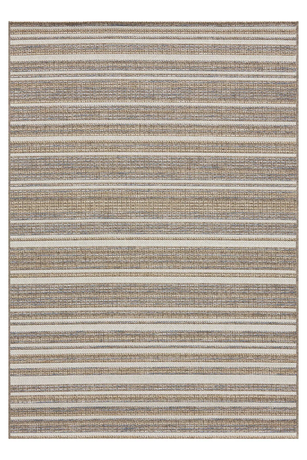 Mavi Otantik Kilim Desenli Etnik Modern Halı - 2551ME