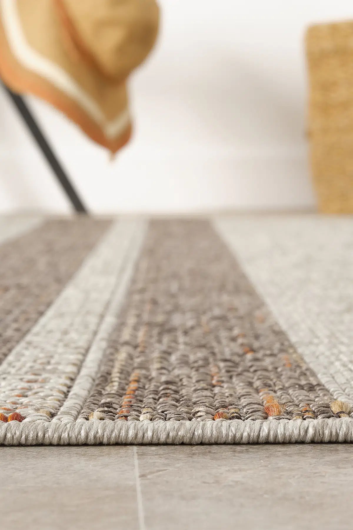 Kiremit Otantik Kilim Desenli Etnik Modern Halı - 2553TE