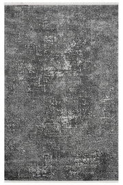 Antrasit Geometrik Blok Desenli Modern Halı - 6001AE