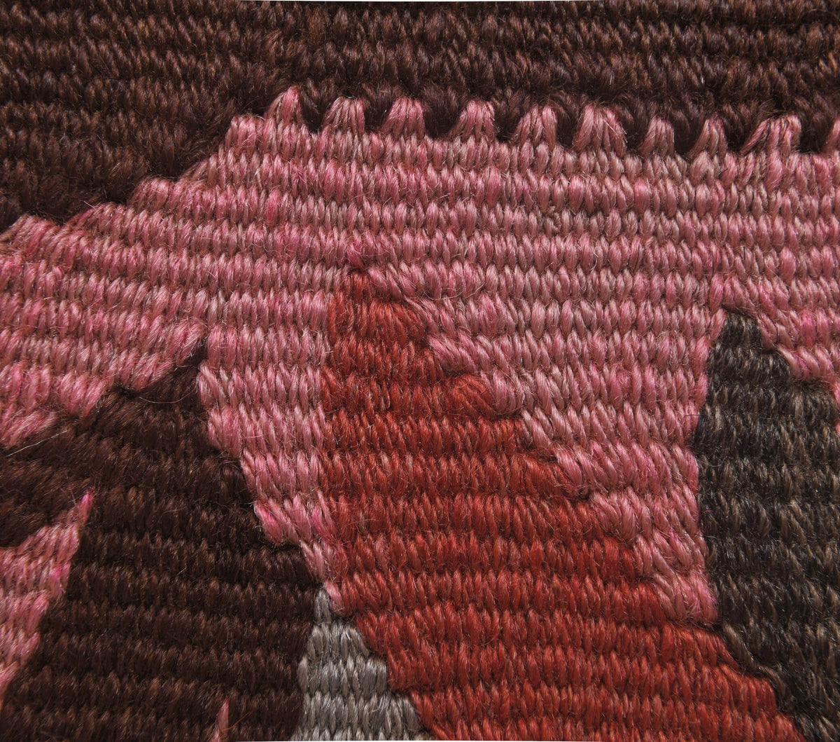 Gunesh - Kilim Brown Rug Traditional