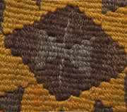 1960'lardan Sivas kökenli ikat desenli vintage kilim yolluk, 164x392 cm