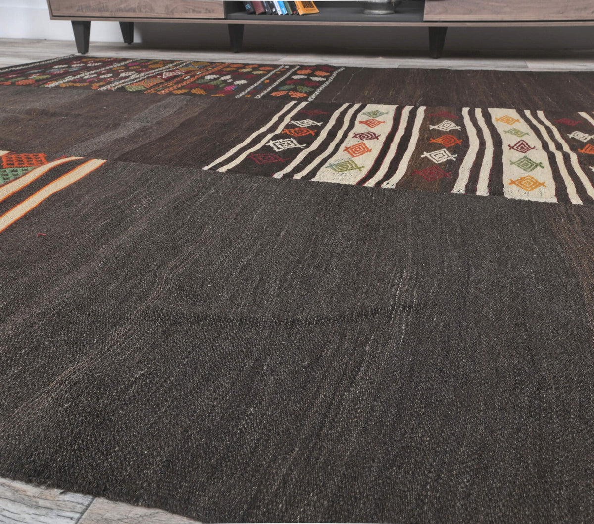 Gurkan - Original Vintage Flatweave Rug