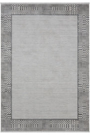 Gri Soyut Çizgisel Dokulu Modern Halı - 904GG